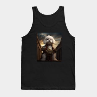 Commanding Maltese - Ancient Roman Commander Tank Top